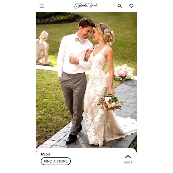 Stella York Dresses & Skirts - Stella York Wedding Dress Style 6933 | Fits Like Size 8 | Includes Veil & Box